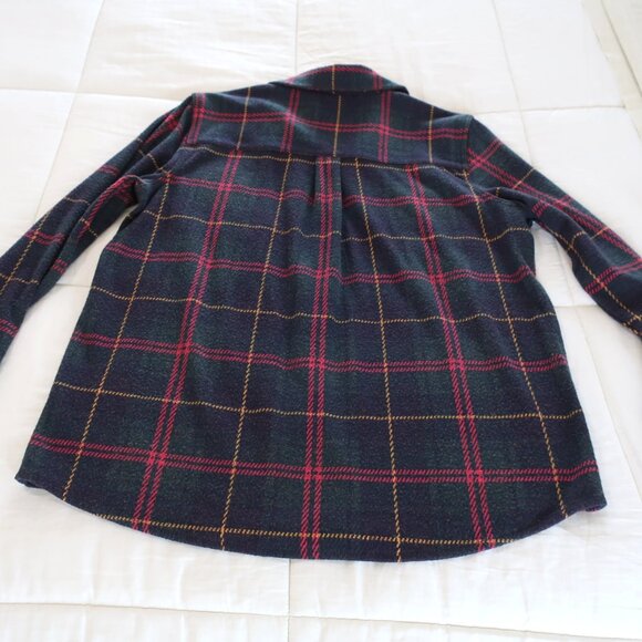 Faherty Navy and Pink Plaid Button Down Shirt - Picture 4 of 9